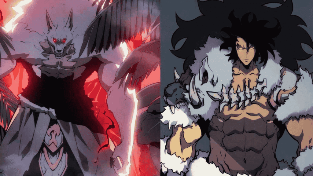 Two Monsters End of Solo Leveling Season 2 Rakan and Sillad